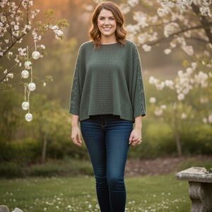 Parallel Skies Olive Knit Sweater